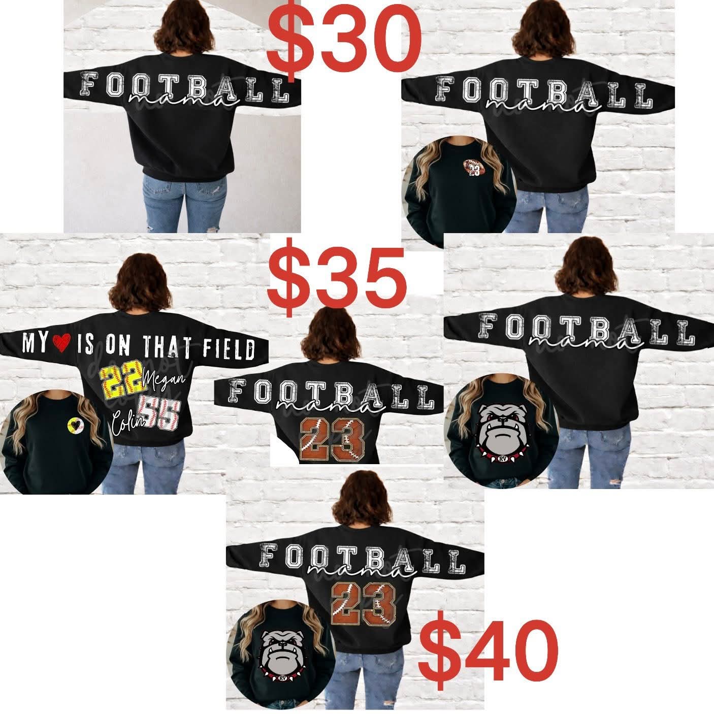 Custom Varsity Big Back Crewneck